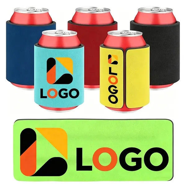 12oz Strong Spring Slap Band Non-slip Can Cooler Sleeve