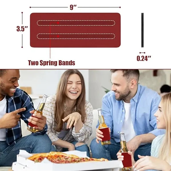 12oz Strong Spring Slap Band Non-slip Can Cooler Sleeve