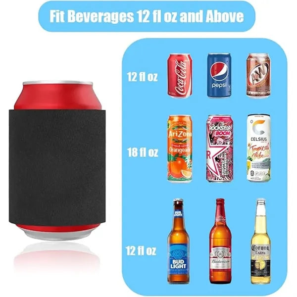 12oz Strong Spring Slap Band Non-slip Can Cooler Sleeve