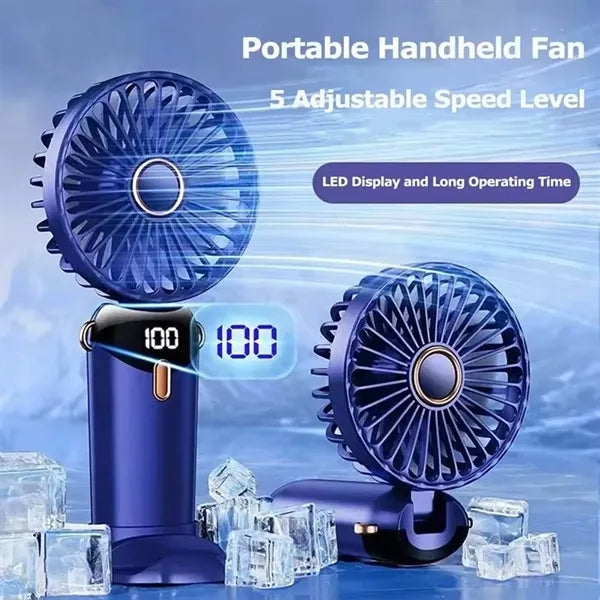 Handheld Mini Fan With Phone Holder
