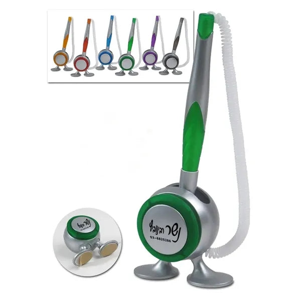 Desk Counter Pen W/ Stand And Cord