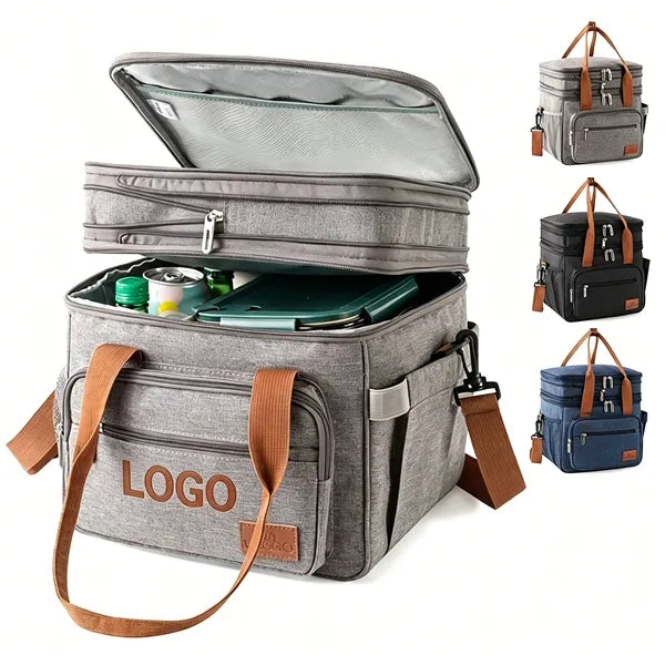 Dual-Deck Oxford Cooler Tote Bag