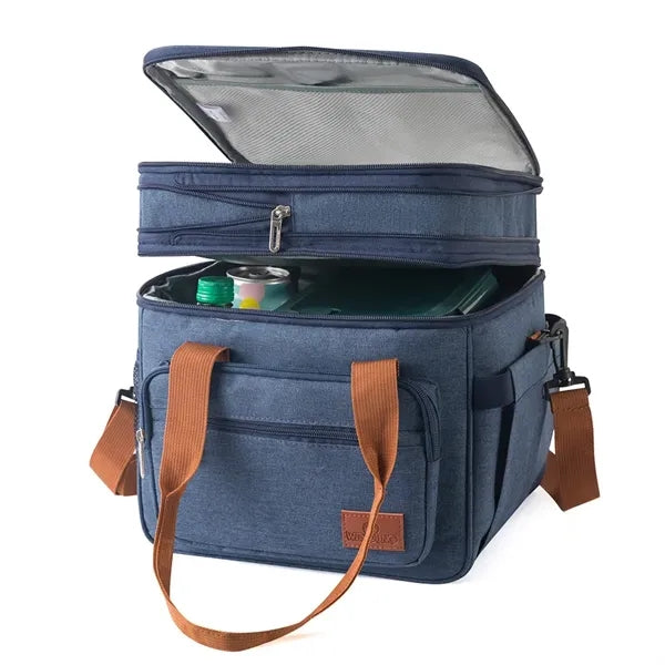 Dual-Deck Oxford Cooler Tote Bag