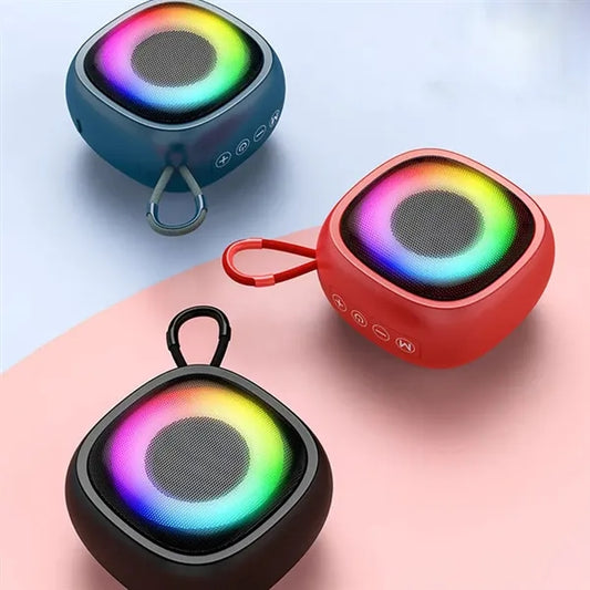 Small Portable Bluetooth Wireless Speaker With RGB Lights