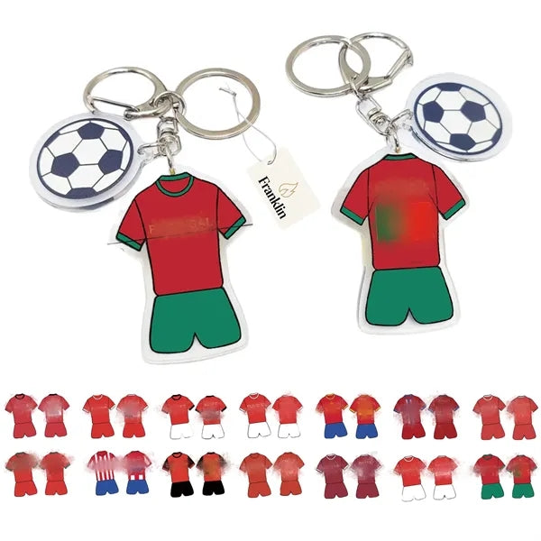 World Cup Jersey Acrylic Keychain Souvenir