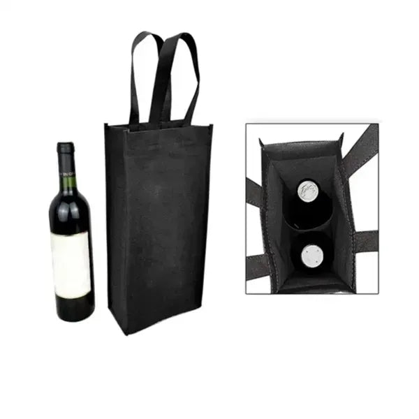 Non-Woven Double Bottle Wine Tote Bag