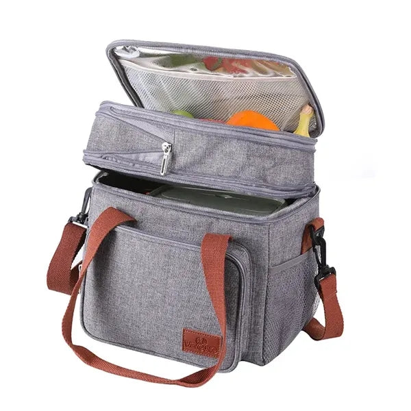 Dual Compartment Insulated Cooler Tote