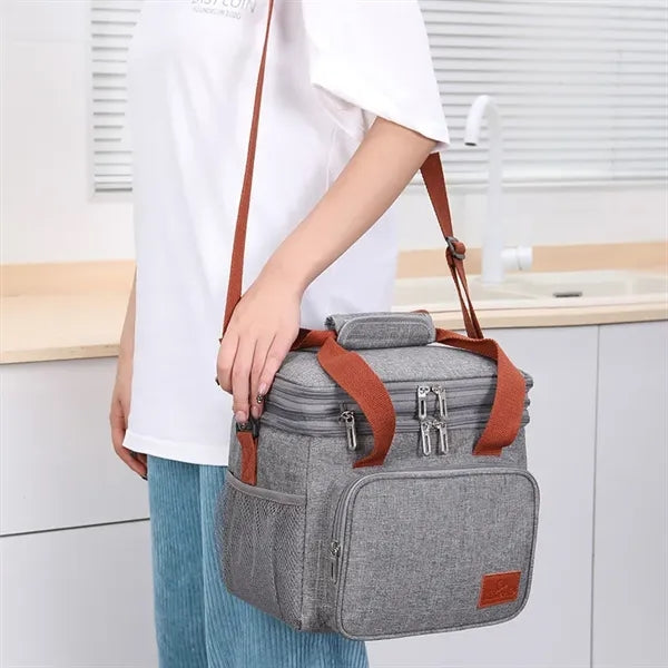 Dual Compartment Insulated Cooler Tote