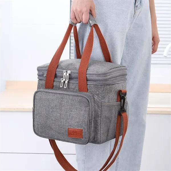 Dual Compartment Insulated Cooler Tote