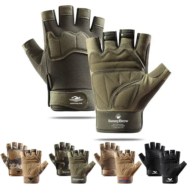 Tactical Half Finger Gloves Outdoor Grip Gear