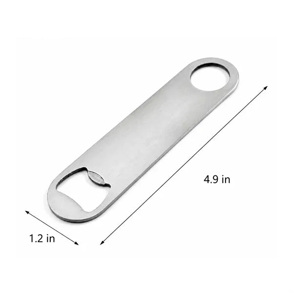 4.9 Inches Stainless Steel Flat Bottle Opener