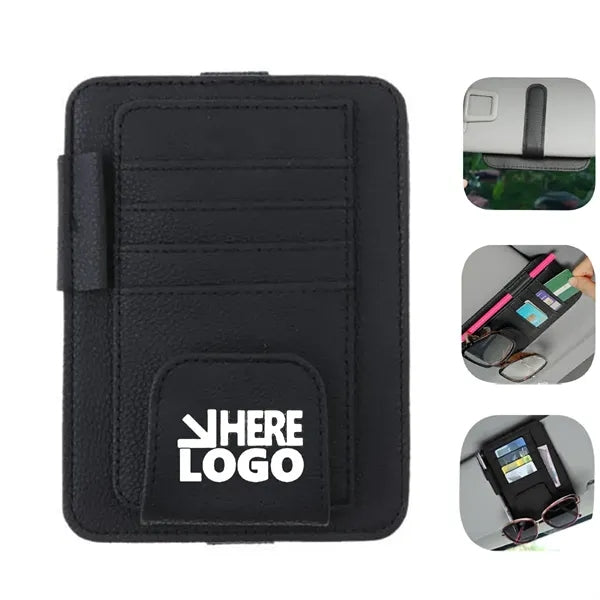 Elite Leather Sun Visor Organizer