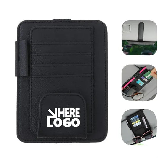 Elite Leather Sun Visor Organizer