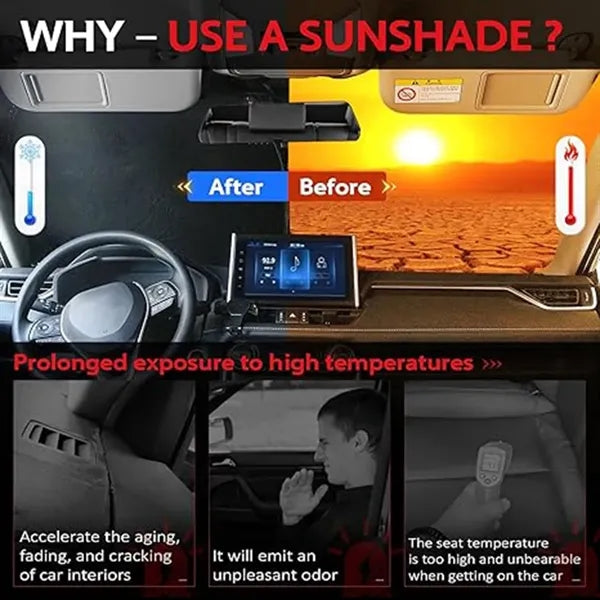 Fit Foldable Car Windshield Sun Shade