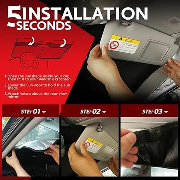 Fit Foldable Car Windshield Sun Shade