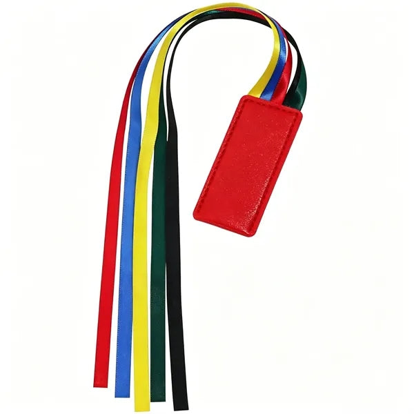Multicolor Tassel PU Leather Bookmark, Custom Logo Available