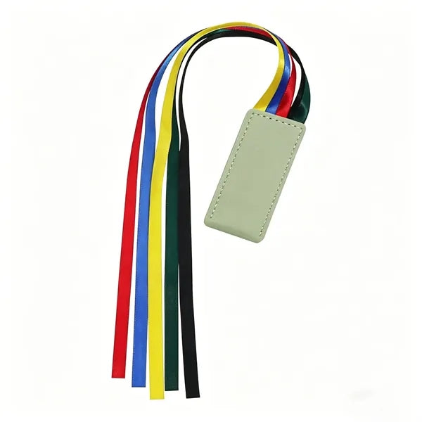 Multicolor Tassel PU Leather Bookmark, Custom Logo Available