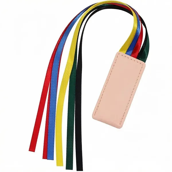 Multicolor Tassel PU Leather Bookmark, Custom Logo Available