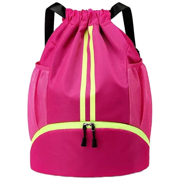 Logo Basketball Drawstring Backpack