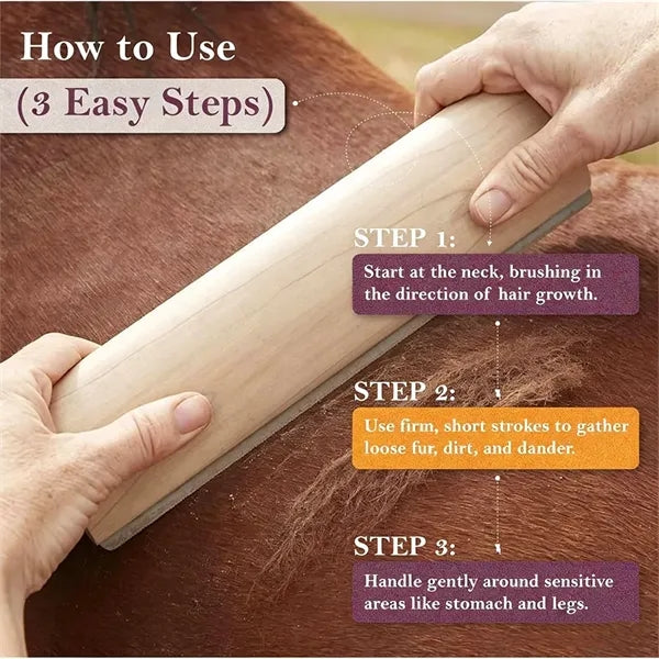 Household Portable Wooden Pet Grooming Comb