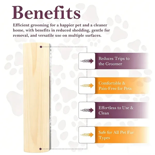 Household Portable Wooden Pet Grooming Comb