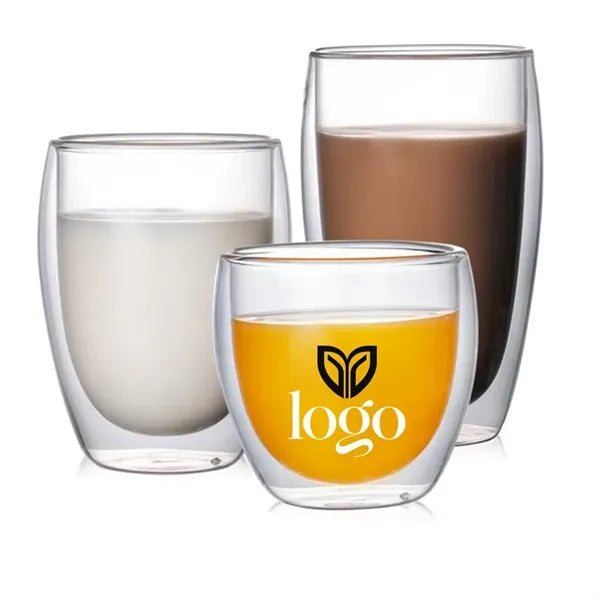Egg-shaped Double-layer Borosilicate Glass Coffee Cup