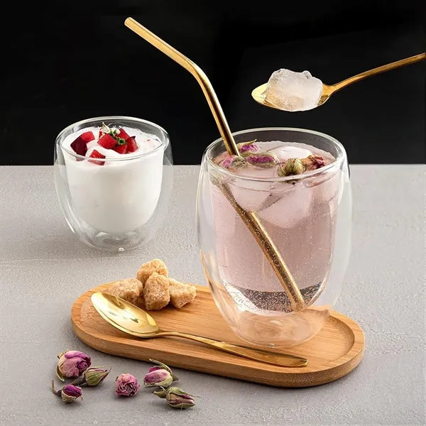 Egg-shaped Double-layer Borosilicate Glass Coffee Cup