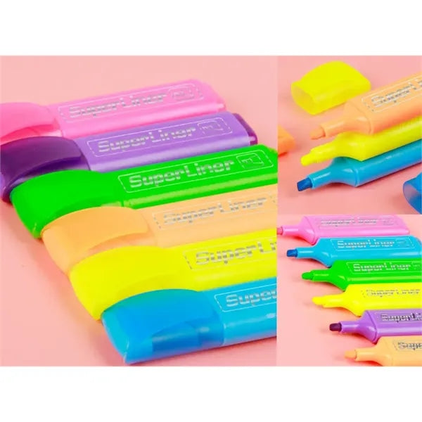 Aesthetic Highlighters Chisel Tip Marker PensSets