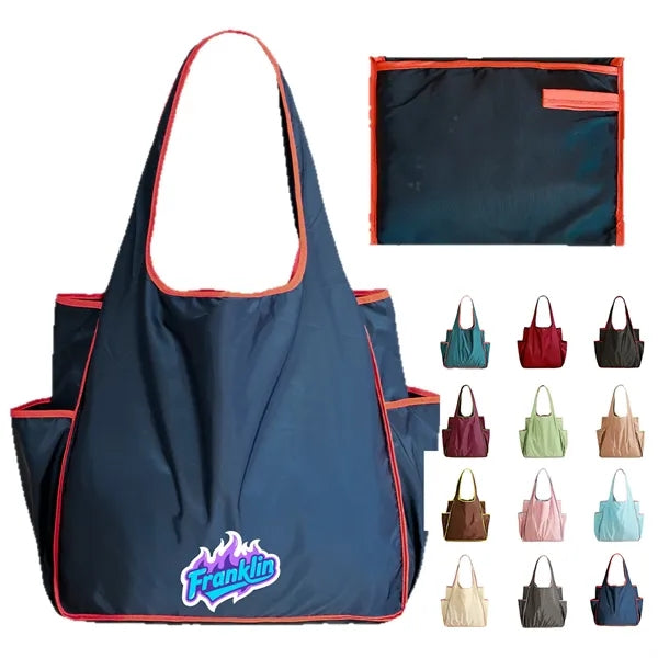 Foldable Shopping Bag Waterproof Large Capacity Tote