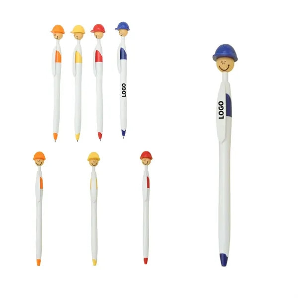 Safety Cap Worker Ballpoint Pen