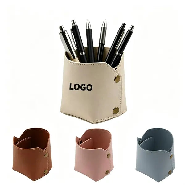 PU Leather Foldable Pen Holder