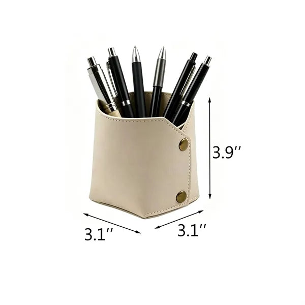 PU Leather Foldable Pen Holder