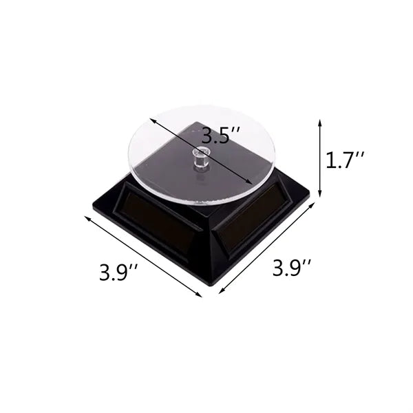 Solar Powered Rotating Jewelry Display Stand