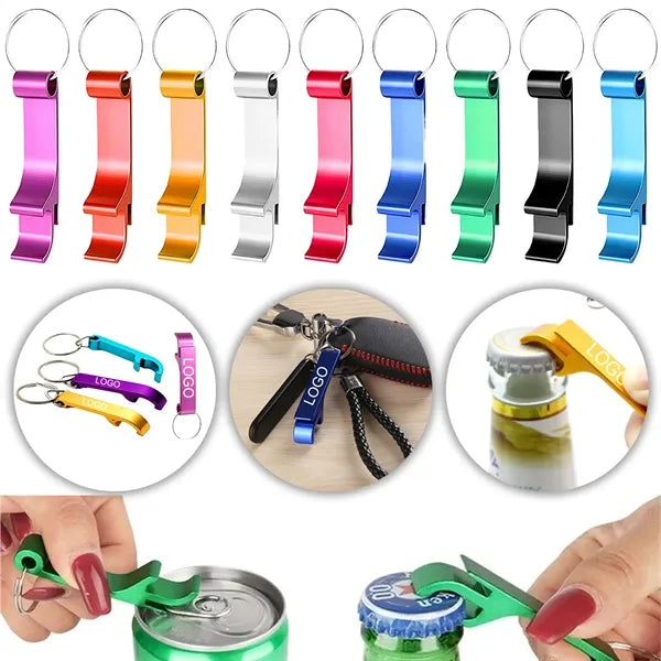 Aluminum Bottle Opener Keychain with Logo