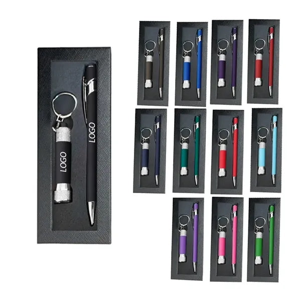 Metal Stylus Pen with Flashlight gifts set