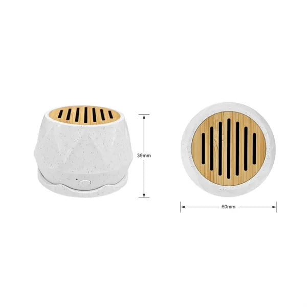 Eco Bamboo Wheat Straw Bluetooth Speaker with Magnetic Stand