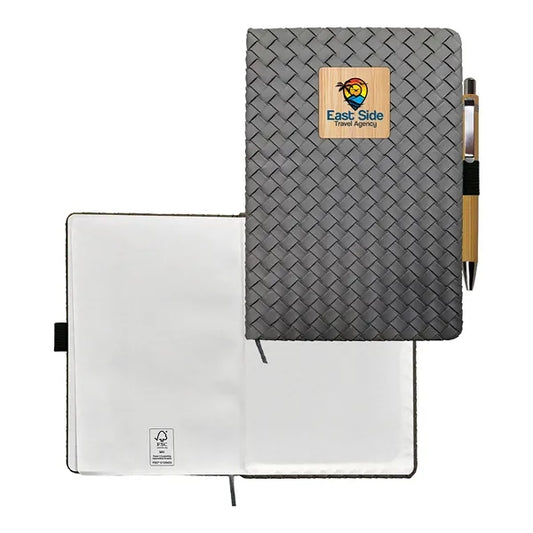 Woven Notebook Bamboo Set