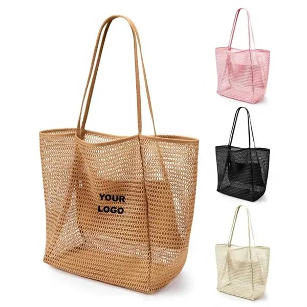 Foldable Mesh Beach Tote Bag