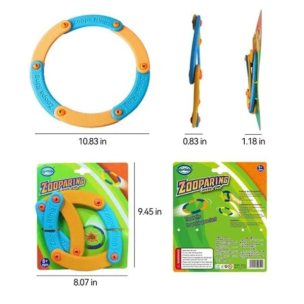 EVA Soft Flying Ring Safe Flexible Foldable For Kids Play