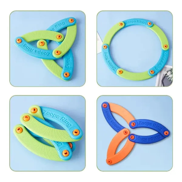 EVA Soft Flying Ring Safe Flexible Foldable For Kids Play