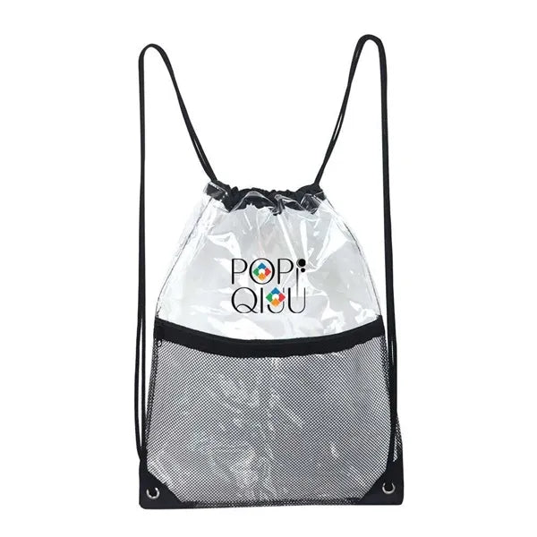 Clear Mesh Pocket Drawstring Sportpack