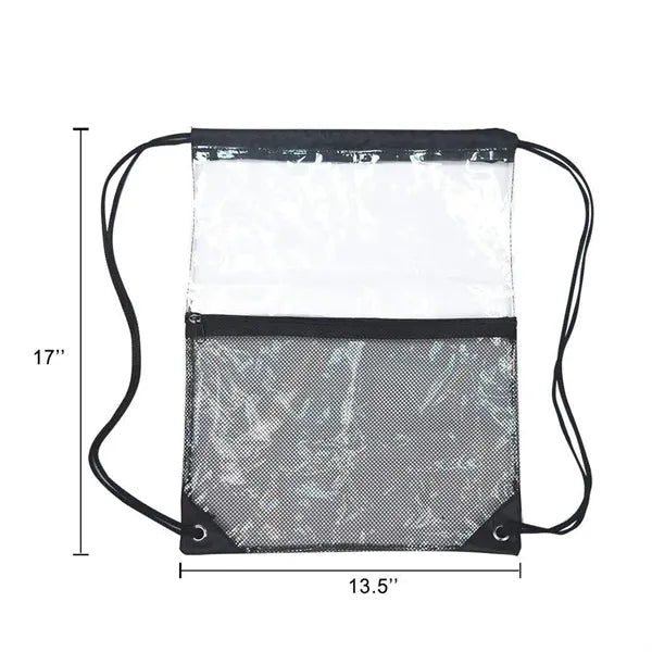 Clear Mesh Pocket Drawstring Sportpack