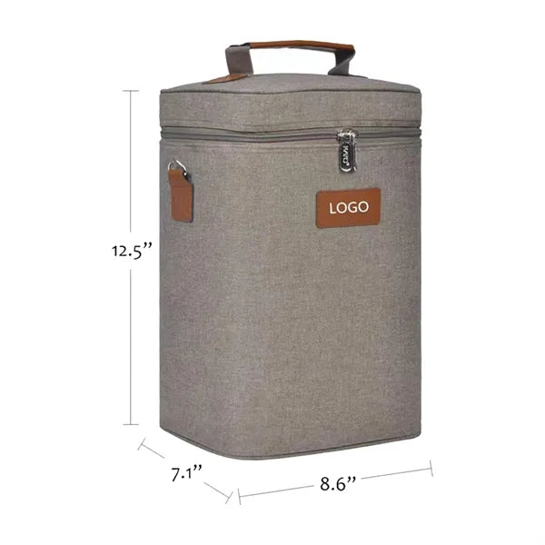 Wine Cooler Bag Insulated Bottle Carrier Tote