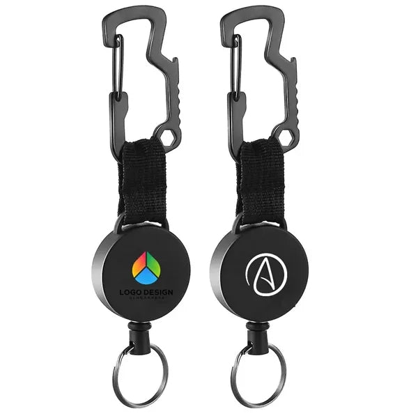 Retractable Keychain with Carabiner