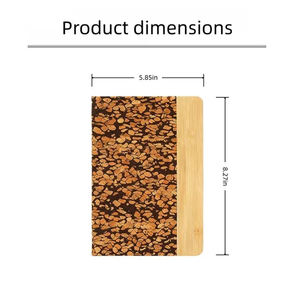 A5 Cork Bamboo Notebook