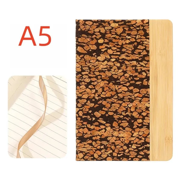 A5 Cork Bamboo Notebook