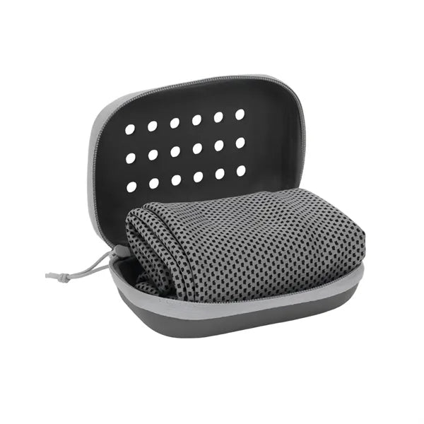 Ice Feel Quick Dry Cooling Sports Towel w/EVA Case