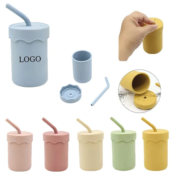 Children Silicone Straw Cup