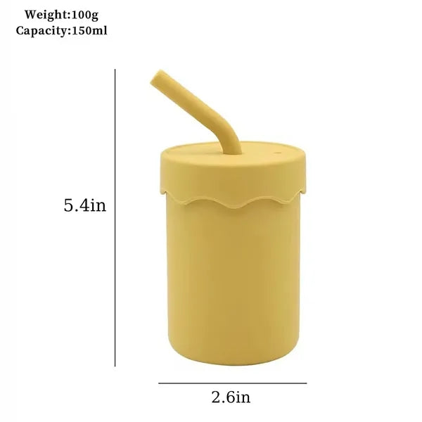 Children Silicone Straw Cup