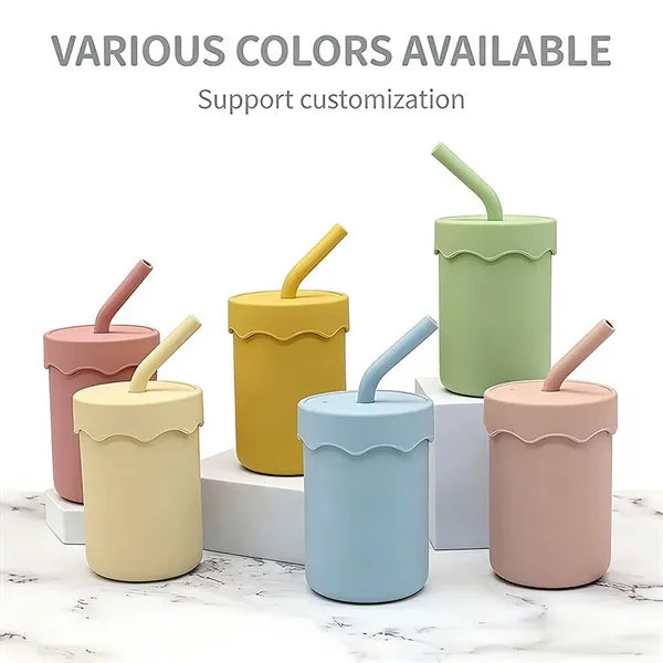 Children Silicone Straw Cup